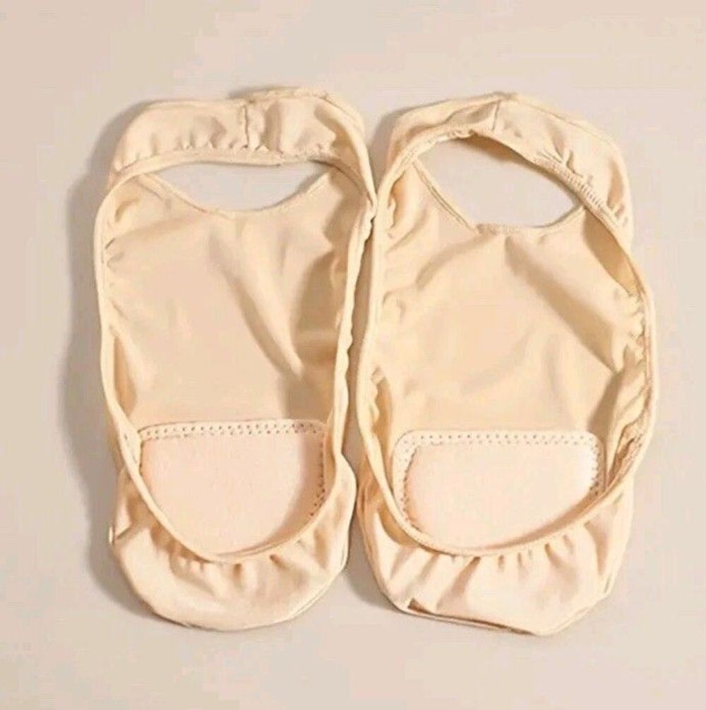 High Heel Sock-Style Ball of Foot Cushions Beige Small